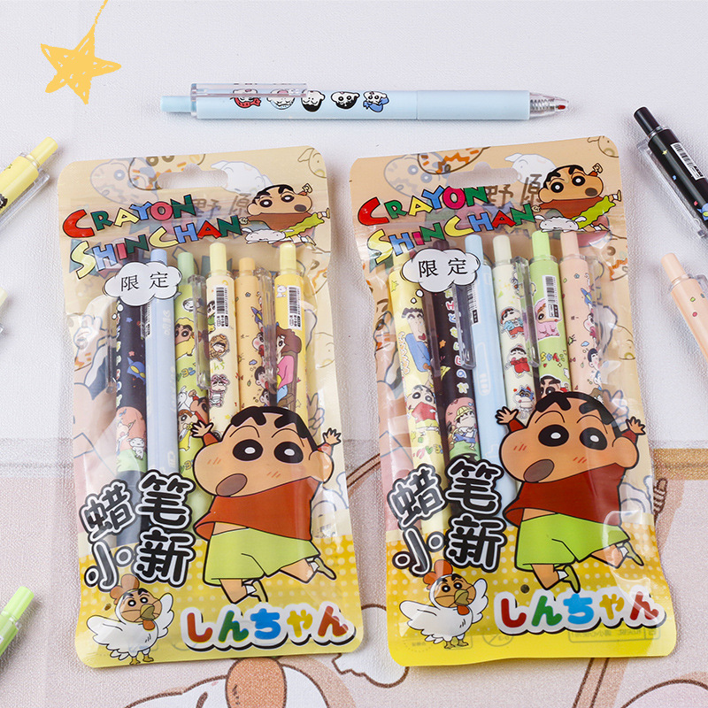 히마와리 노하라 크레용 신짱 만화 프린트 블랙 클릭 펜 - Stationery Supplier 리뷰 및 가격