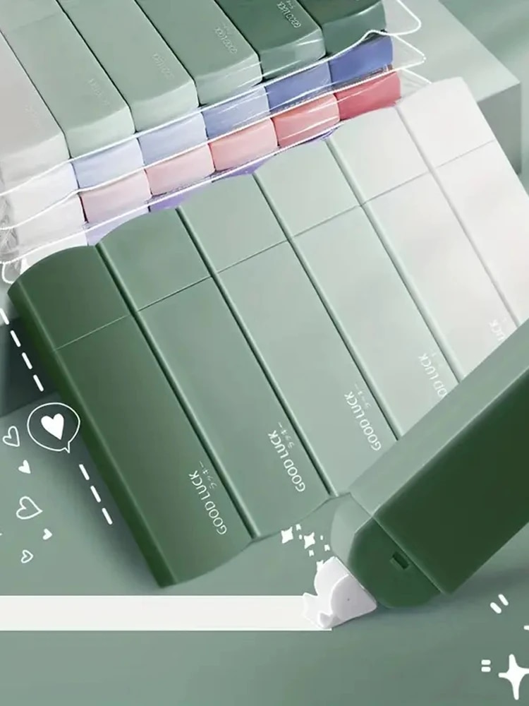 휴대용 음소거 트랙리스 사각형 모양 교정 테이프, 그라 - Correction Tape Roller 리뷰 및 가격